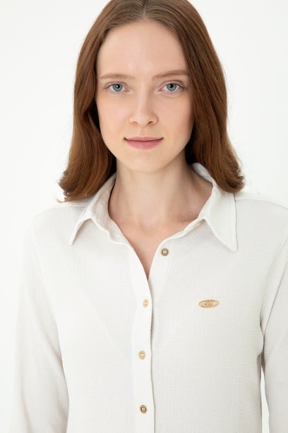 Kadın Taş Örme Gömlek