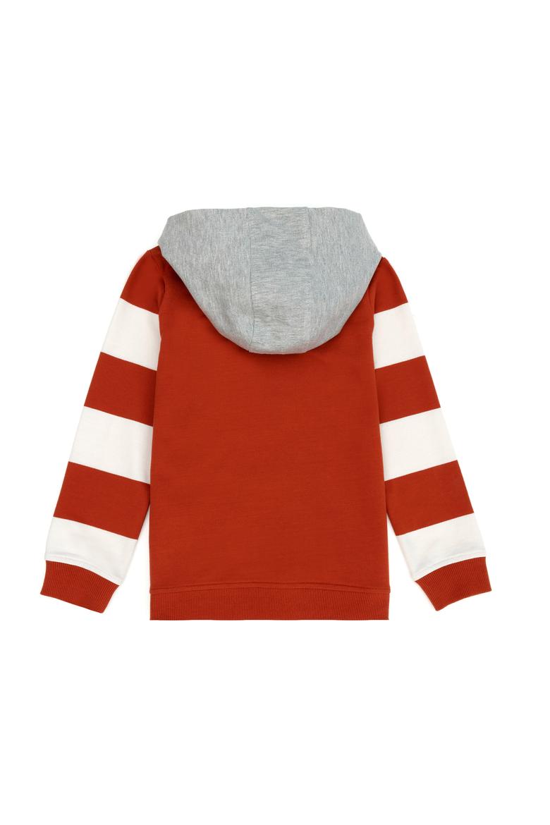 Çocuk Kiremit Kapüşonlu Sweatshirt - 50277342012