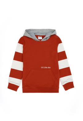 Çocuk Kiremit Kapüşonlu Sweatshirt - 50277342012