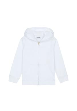 Kız Çocuk Beyaz Kapüşonlu Sweatshirt - 50276926006