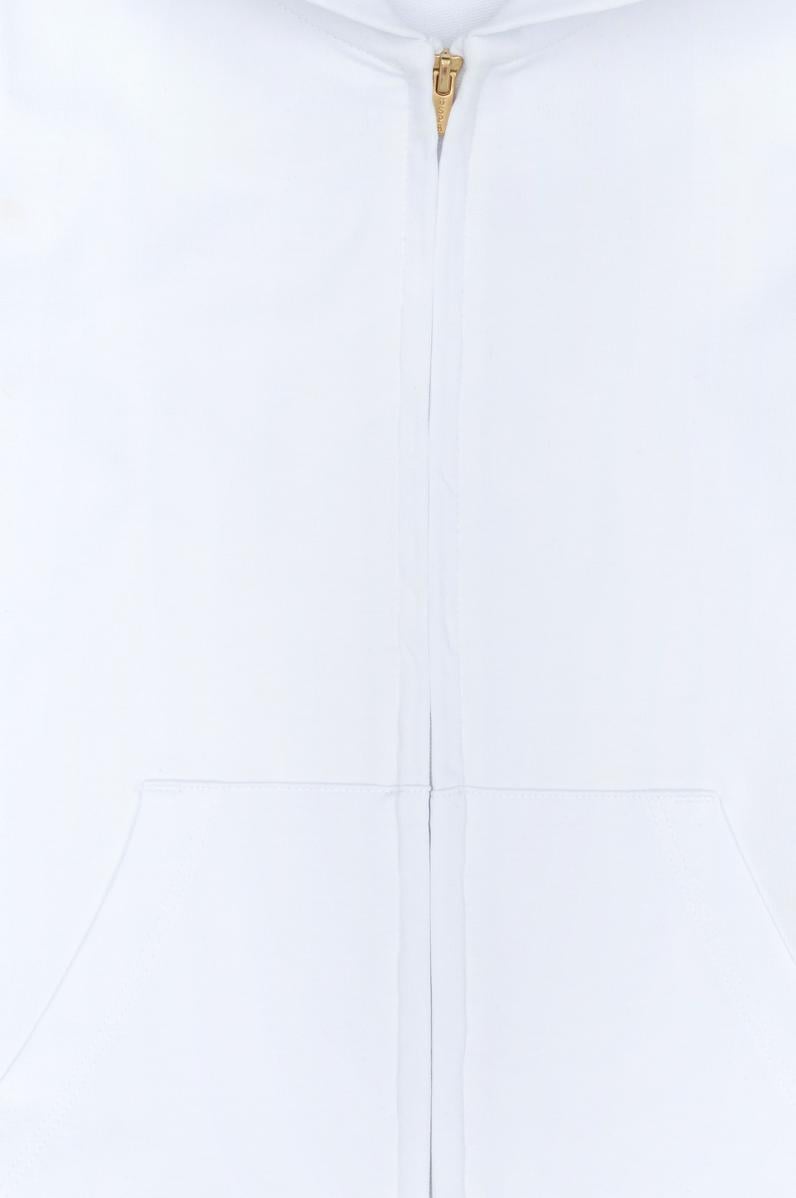 Kız Çocuk Beyaz Kapüşonlu Sweatshirt