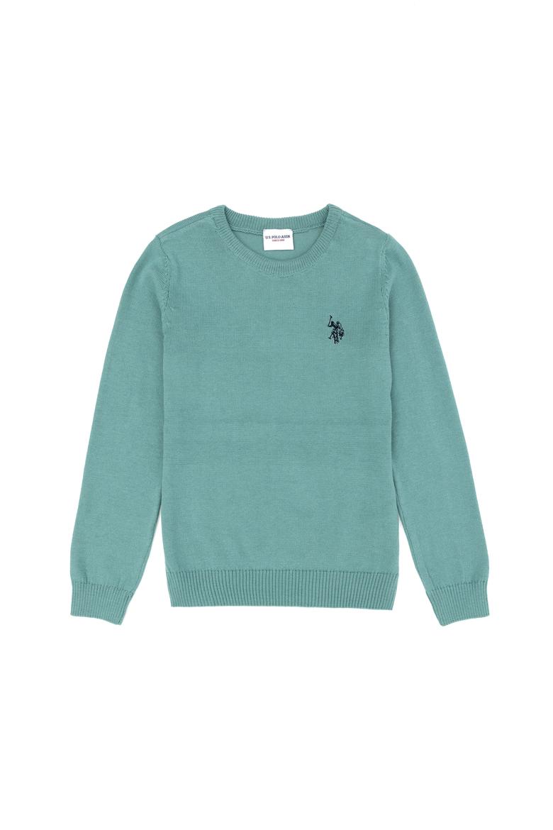 Erkek Çocuk Mint Basic Kazak