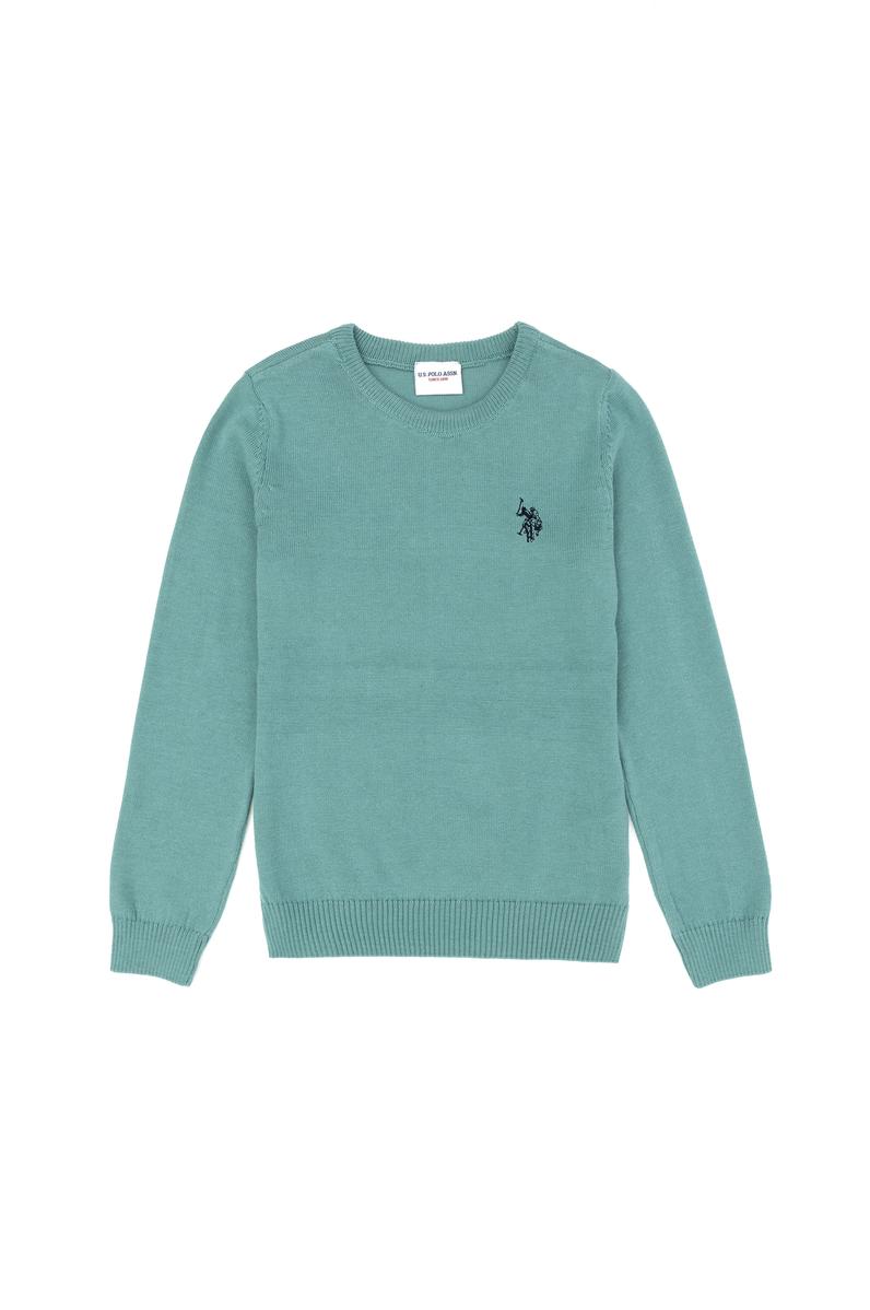 Erkek Çocuk Mint Basic Kazak