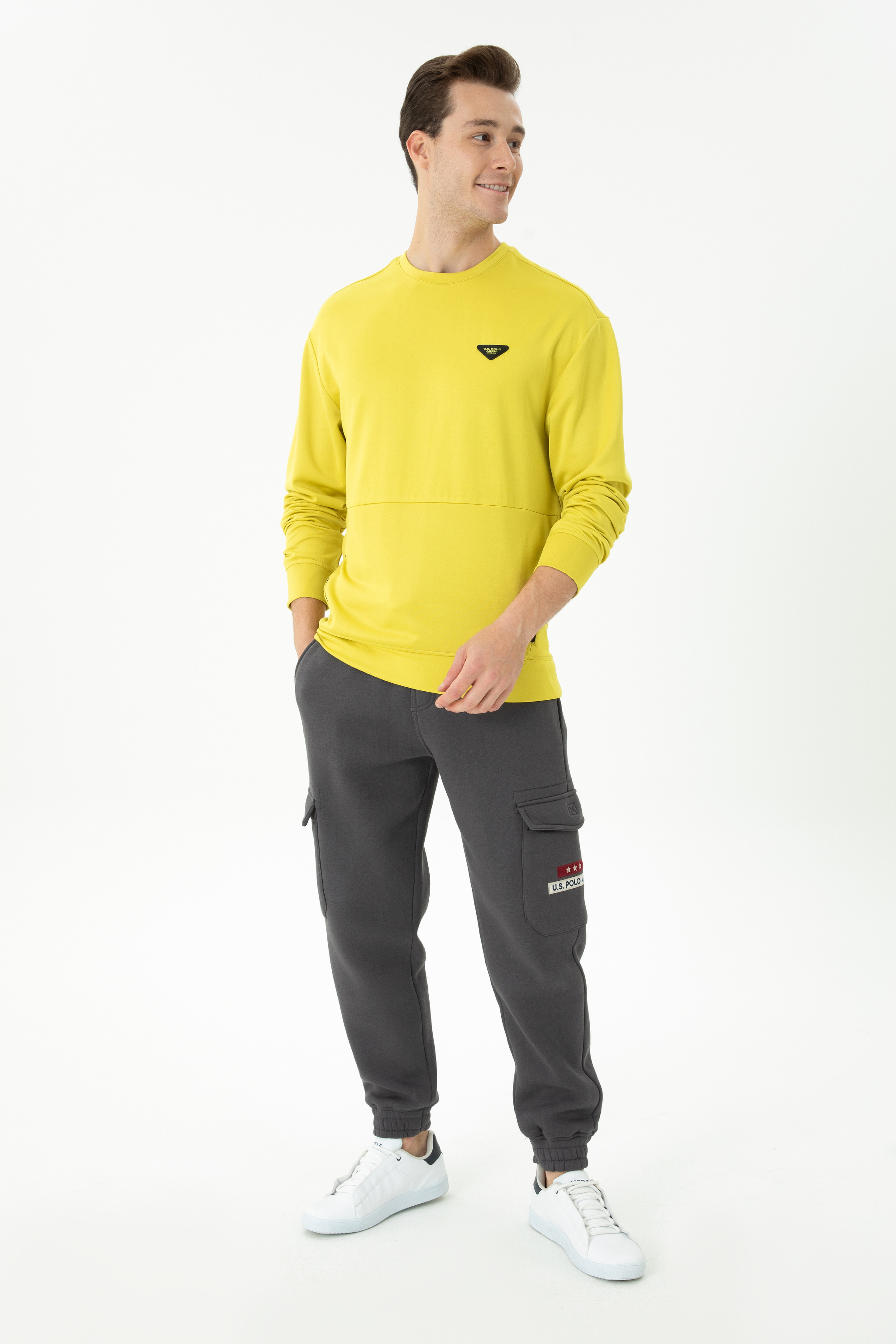 Erkek Fıstık Yeşili Sweatshirt - Image 4