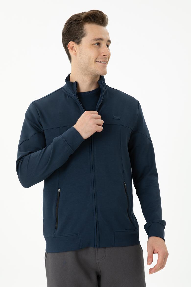 Erkek Lacivert Örme Hırka