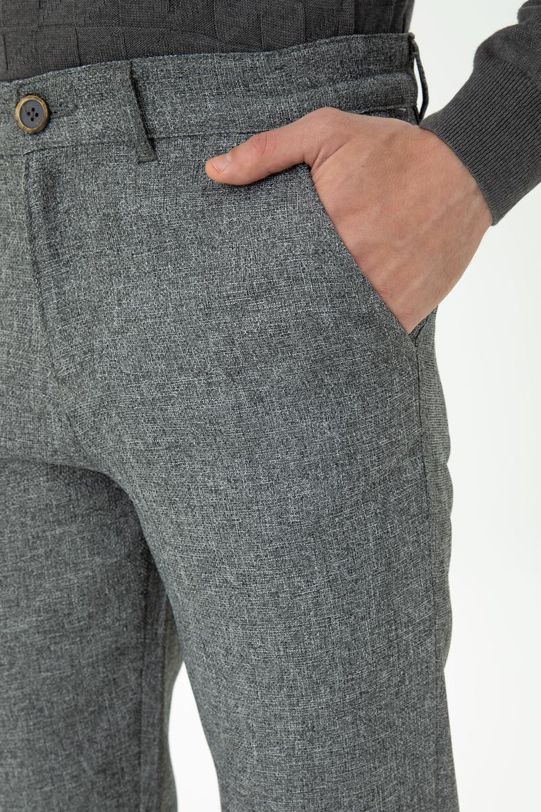 Erkek Gri Kanvas Pantolon - 50277301065