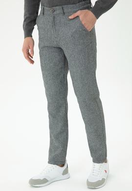Erkek Gri Kanvas Pantolon - 50277301065