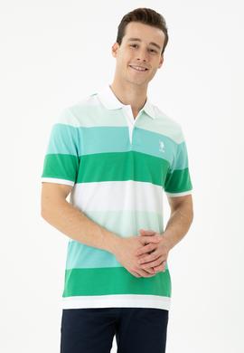 Erkek Yeşil Polo Yaka Tişört - 50263231033