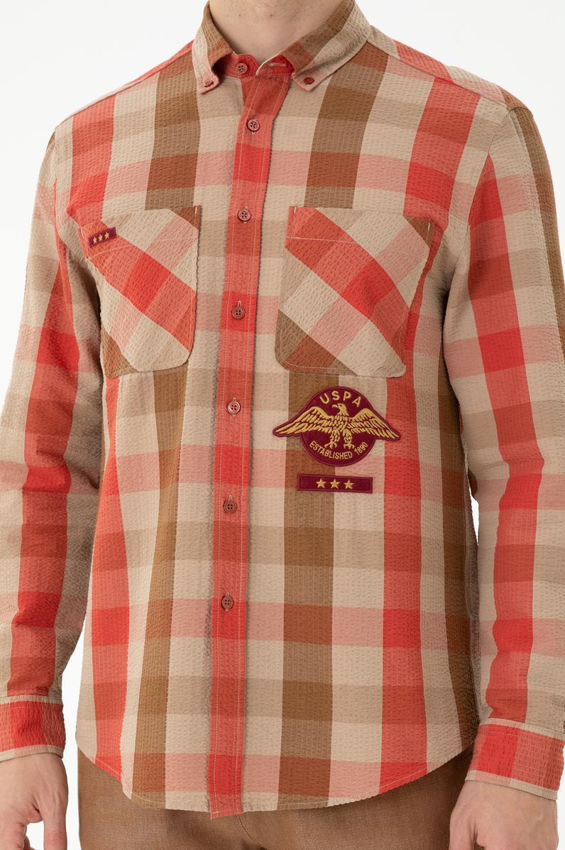 Erkek Kiremit Uzun Kollu Gömlek