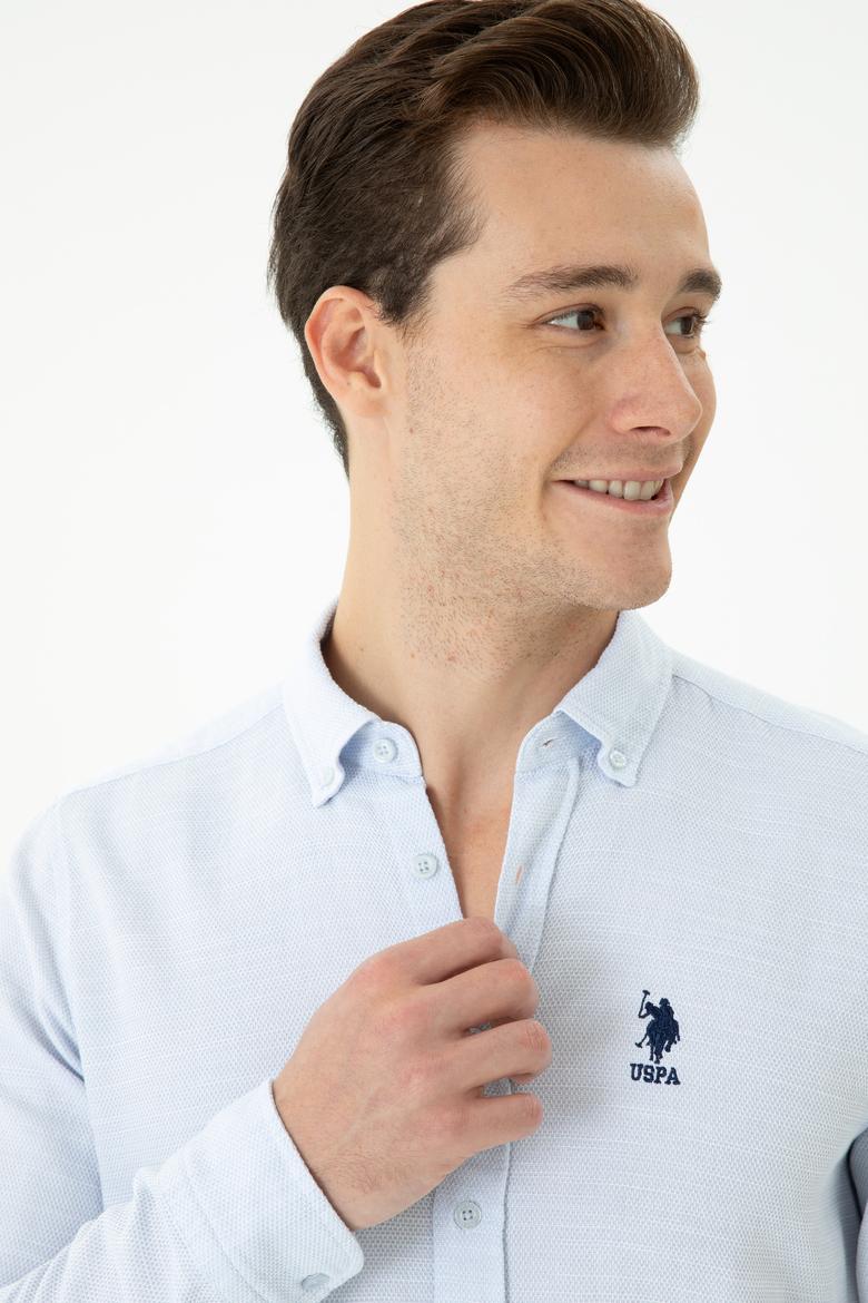 Erkek Açık Mavi Uzun Kollu Gömlek - 50263524004