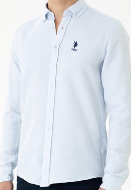 Erkek Açık Mavi Uzun Kollu Gömlek - 50263524004