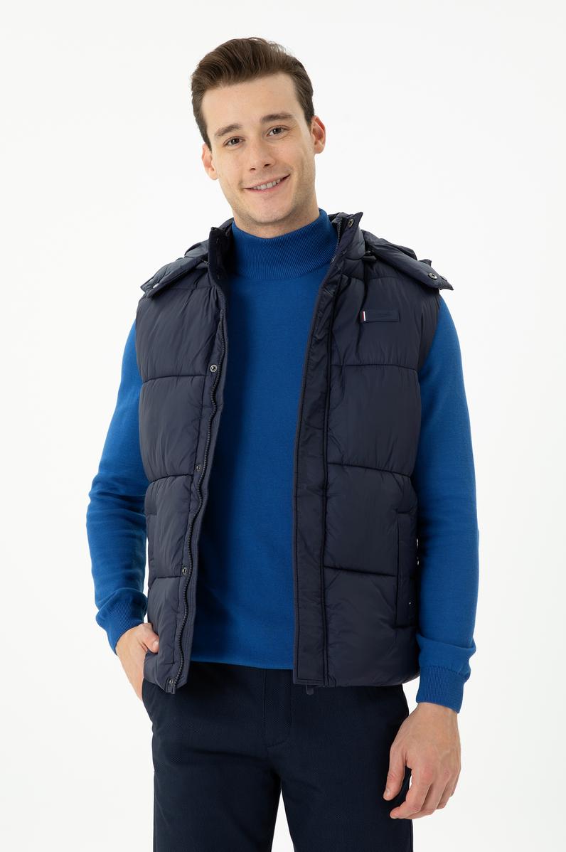 Erkek Lacivert Yelek