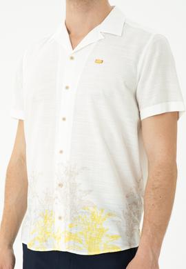 Erkek Apaş Yaka Taş Kısa Kollu Gömlek - 50264093028