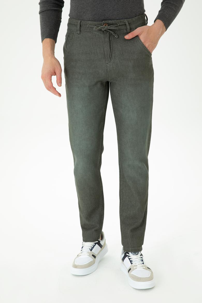 Erkek Haki Jean Pantolon - 50272550057