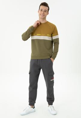 Erkek Haki Sweatshirt - 50270726035