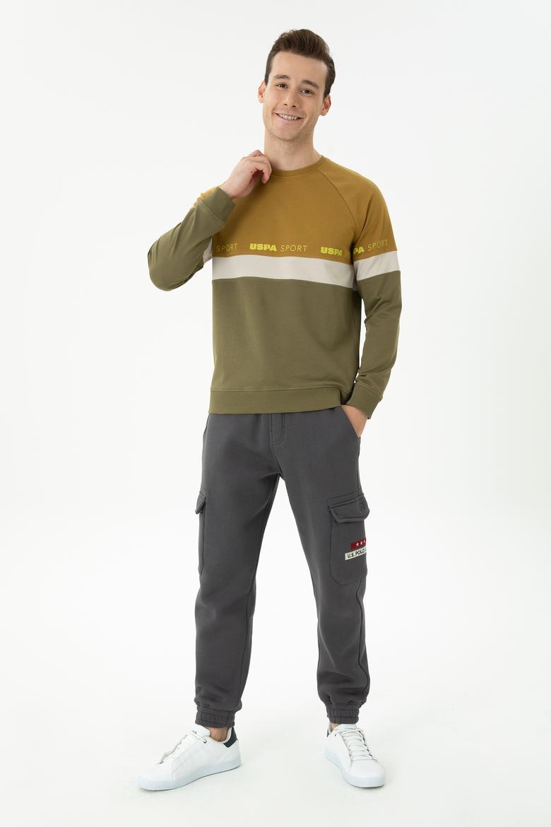 Erkek Haki Sweatshirt - 50270726035