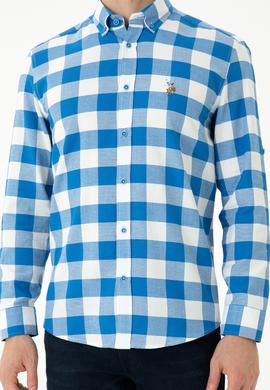 Erkek Saks Uzun Kollu Gömlek - 50264270001