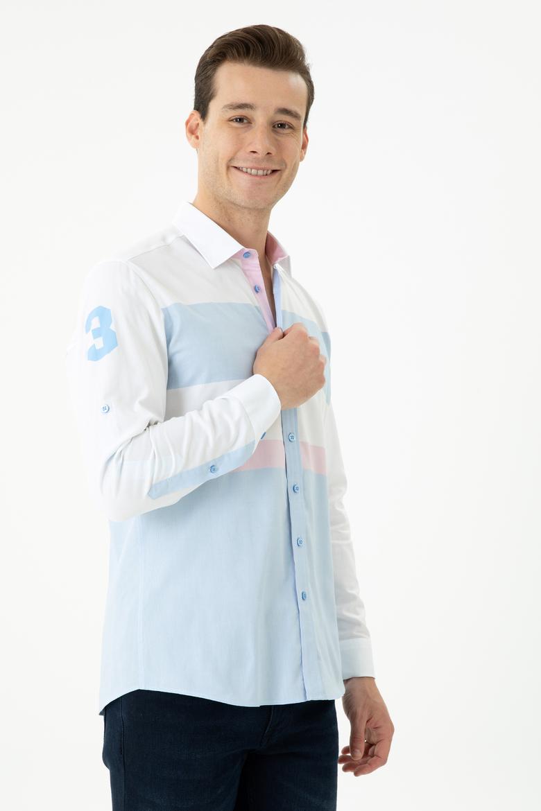 Erkek Mavi Uzun Kollu Gömlek - 50264085010
