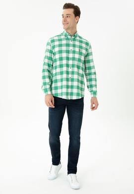 Erkek Yeşil Uzun Kollu Gömlek - 50264270010