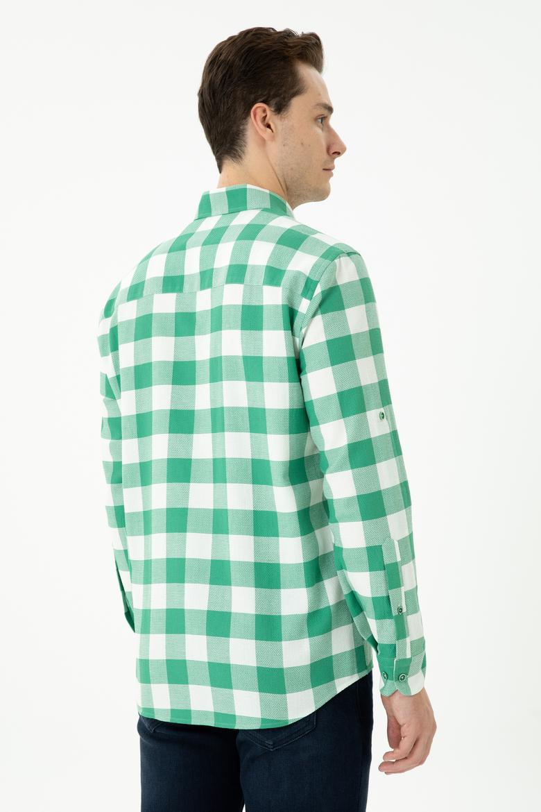 Erkek Yeşil Uzun Kollu Gömlek - 50264270010