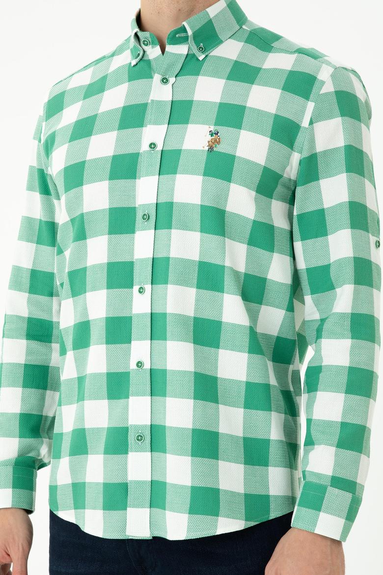 Erkek Yeşil Uzun Kollu Gömlek - 50264270010