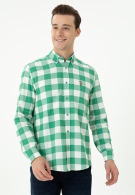 Erkek Yeşil Uzun Kollu Gömlek - 50264270010