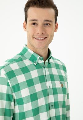 Erkek Yeşil Uzun Kollu Gömlek - 50264270010
