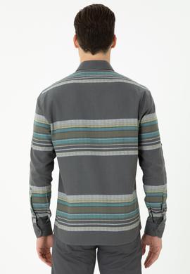 Erkek Antrasit Uzun Kollu Gömlek - 50272374027