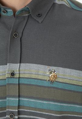 Erkek Antrasit Uzun Kollu Gömlek - 50272374027