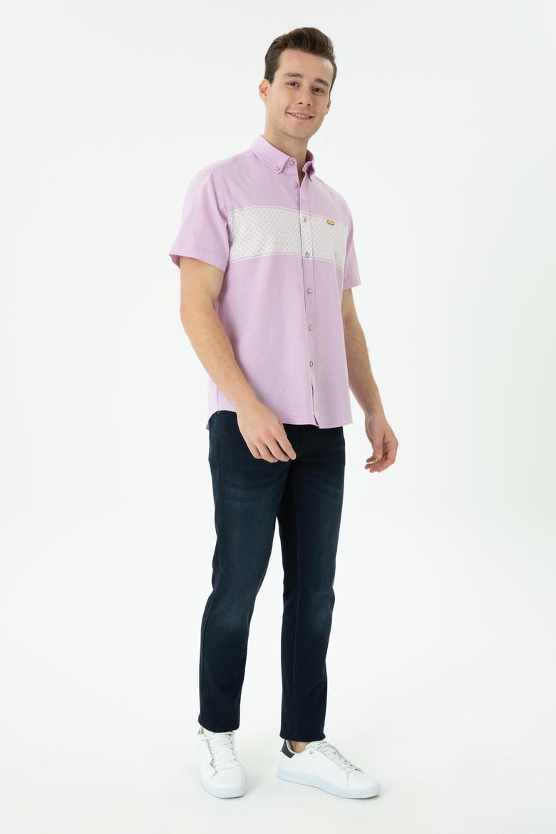 Erkek Manolya Kısa Kollu Gömlek - 50263575028