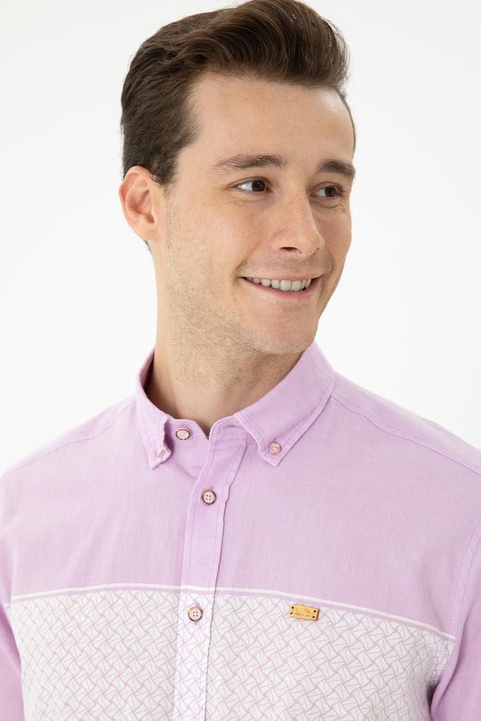 Erkek Manolya Kısa Kollu Gömlek