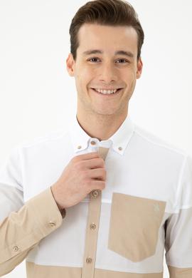 Erkek Camel Uzun Kollu Gömlek - 50264102012