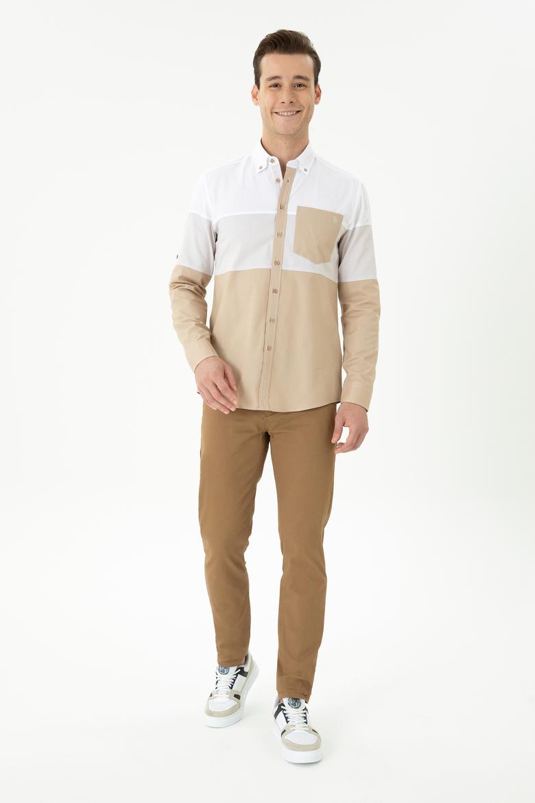 Erkek Camel Uzun Kollu Gömlek - 50264102012
