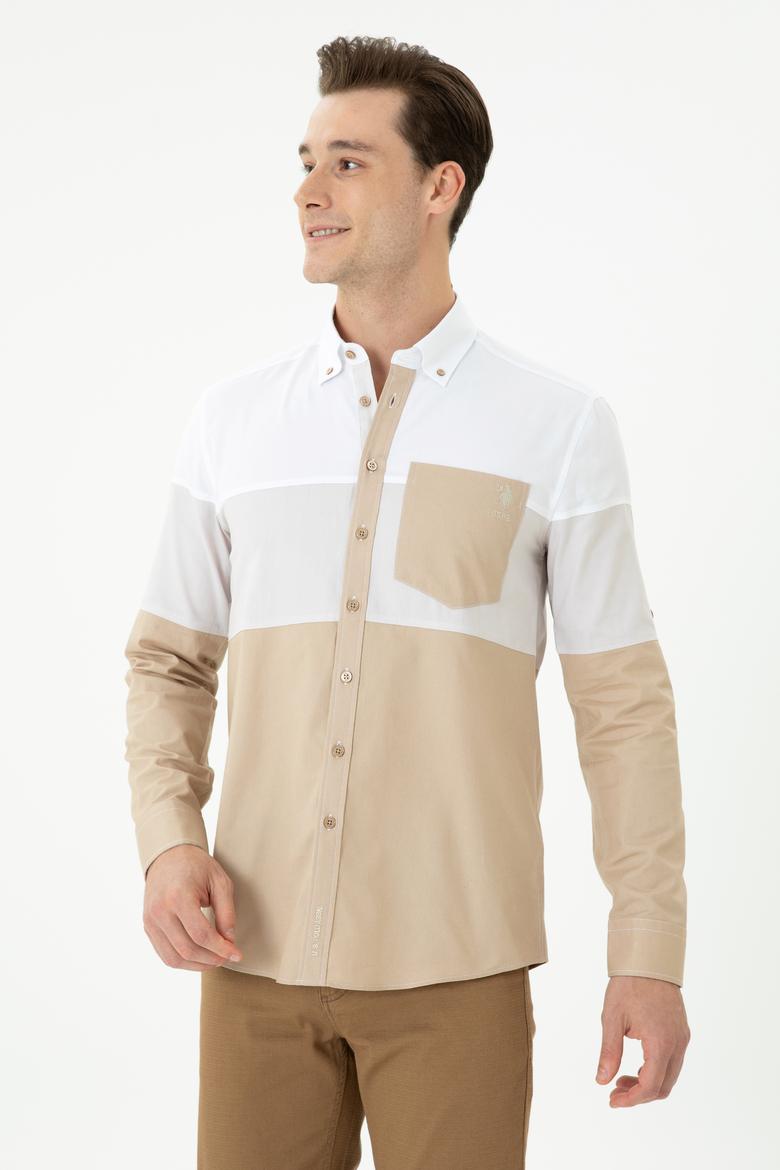 Erkek Camel Uzun Kollu Gömlek - 50264102012