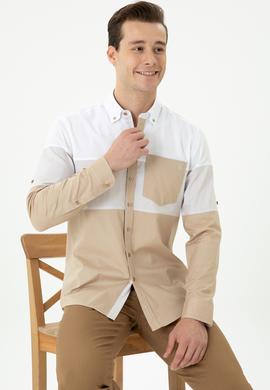 Erkek Camel Uzun Kollu Gömlek - 50264102012