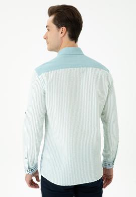 Erkek Mint Uzun Kollu Gömlek - 50272406015