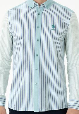Erkek Mint Uzun Kollu Gömlek - 50272406015