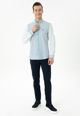 Erkek Mint Uzun Kollu Gömlek - 50272406015