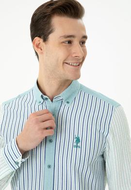 Erkek Mint Uzun Kollu Gömlek - 50272406015