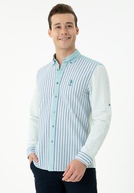 Erkek Mint Uzun Kollu Gömlek - 50272406015