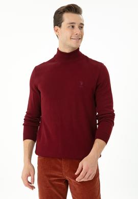 Erkek Bordo Basic Kazak - 50269007015