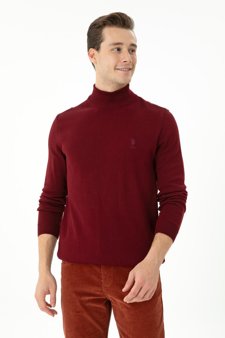 Erkek Bordo Basic Kazak - 50269007015