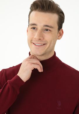 Erkek Bordo Basic Kazak - 50269007015