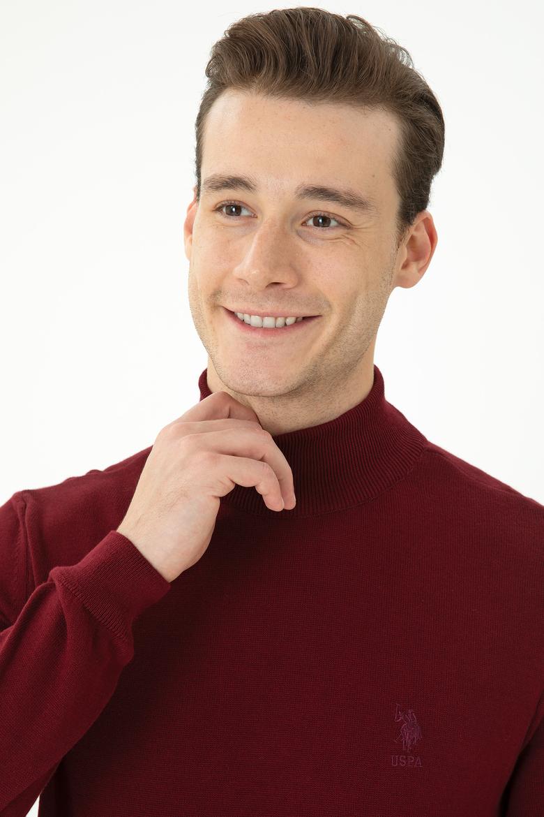 Erkek Bordo Basic Kazak - 50269007015