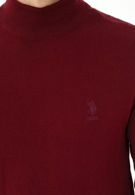 Erkek Bordo Basic Kazak - 50269007015