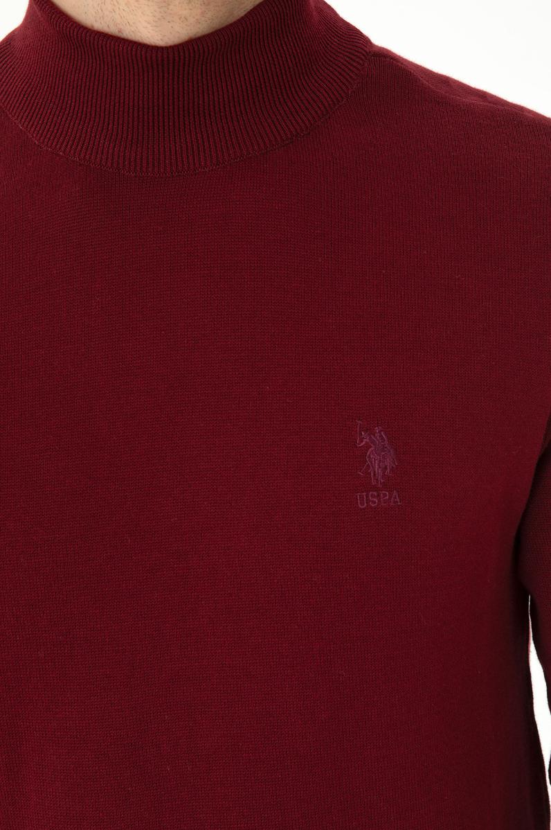 Erkek Bordo Basic Kazak