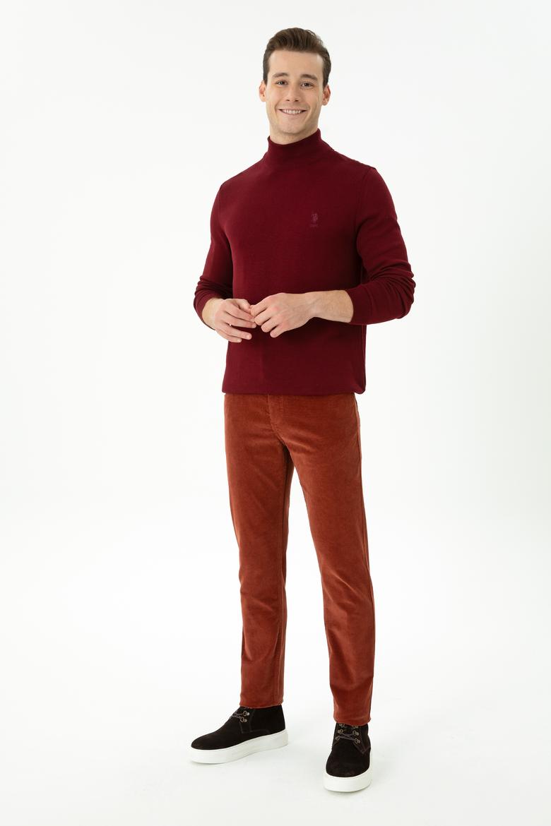 Erkek Bordo Basic Kazak - 50269007015