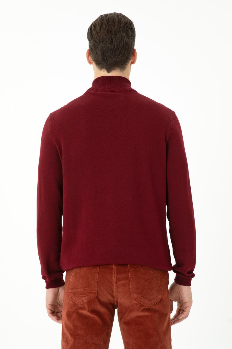 Erkek Bordo Basic Kazak - 50269007015