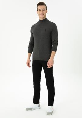 Erkek Antrasit Melanj Basic Kazak - 50269007028