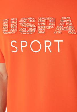 Erkek Oranj Comfort Bisiklet Yaka Tişört - 50270729034